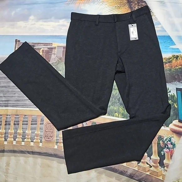 Crow Philosophy Italy Heather Gray Casual Pants Size Large New - Picture 2 of 12